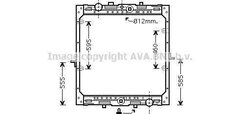 AVA QUALITY COOLING Радиатор, охлаждение двигателя DF2004